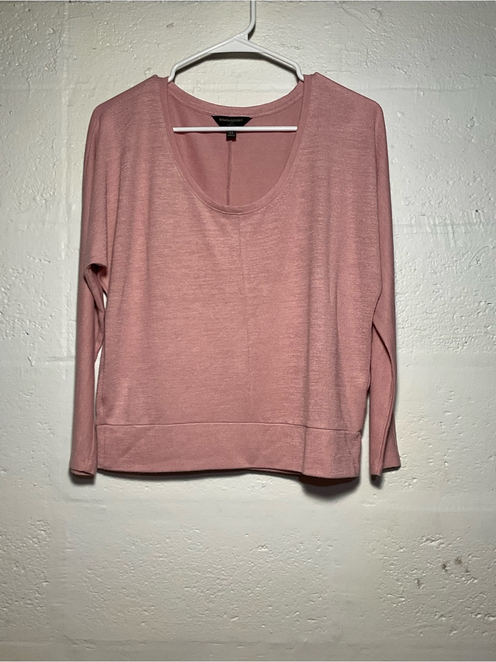 Banana Republic Scoop Neck Pullover Top - Dusty Pink